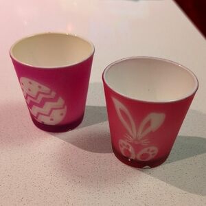 NWT Yankee Candle Easter Egg and Bunny Candle Golder